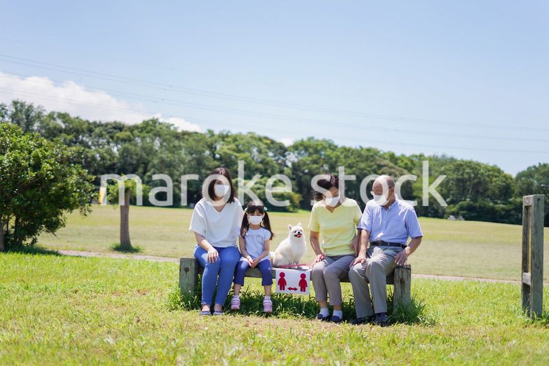 感染症に気をつける家族