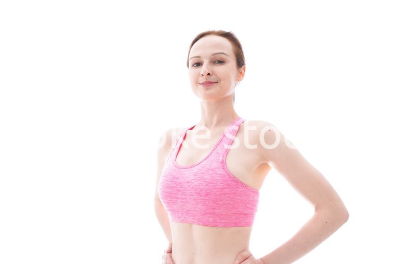 スポーティーな女性ポートレート