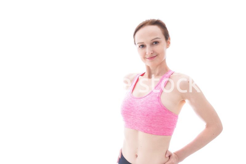 スポーティーな女性ポートレート