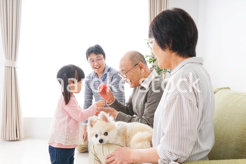 故郷に帰省する子供