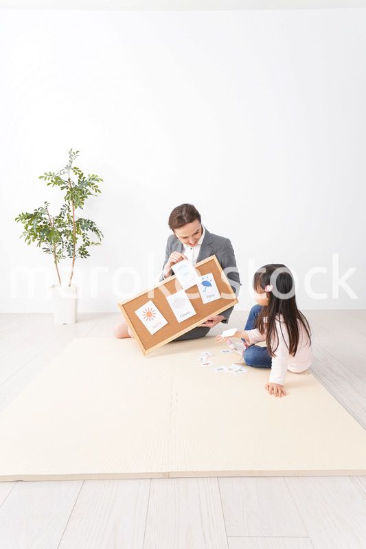 英会話レッスンを受ける子ども