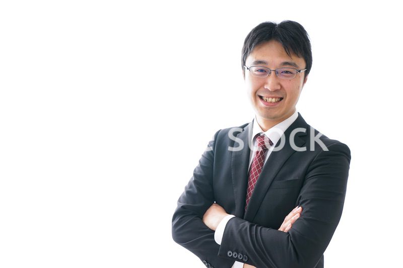 笑顔のビジネスマン