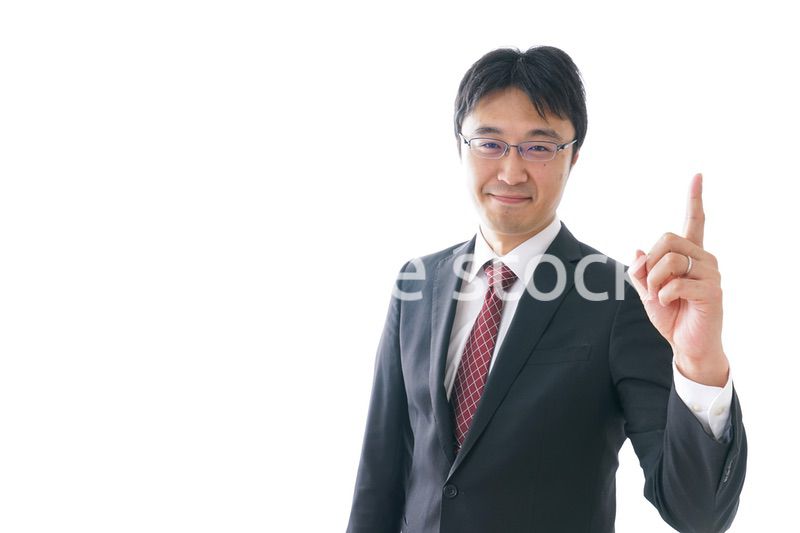 指をさすビジネスマン