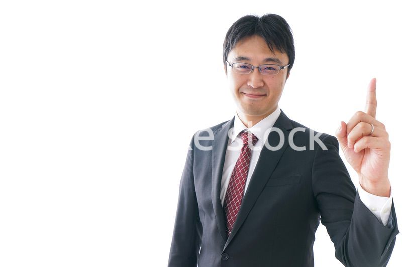指をさすビジネスマン