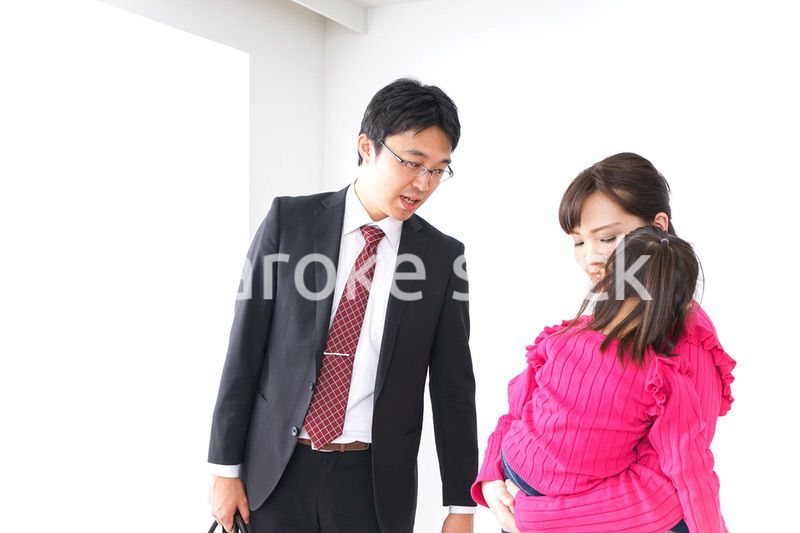 パパを見送る子ども・別れ