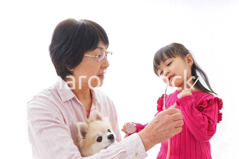 おばあちゃんと孫娘