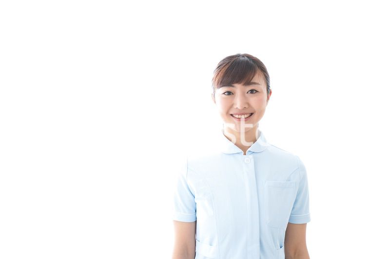 ご挨拶をする看護師