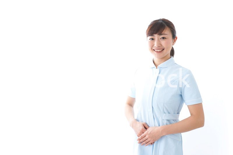 ご挨拶をする看護師