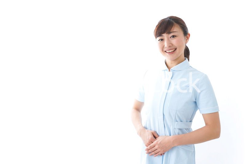 ご挨拶をする看護師