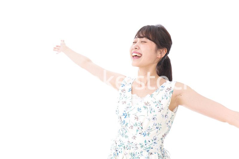 Beautiful young woman with smile