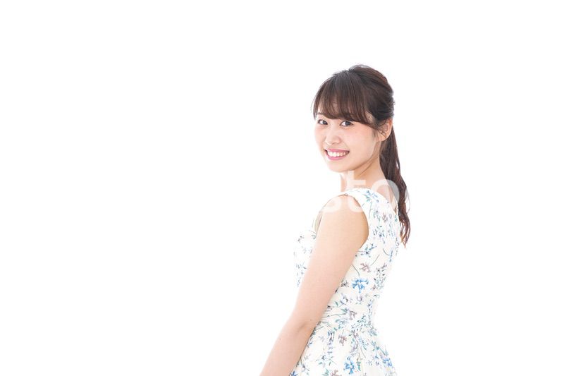 Beautiful young woman with smile