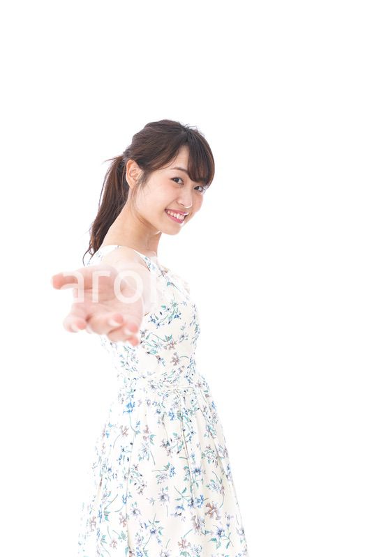 Beautiful young woman with smile