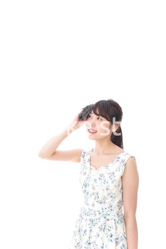 猛暑・汗をかく女性