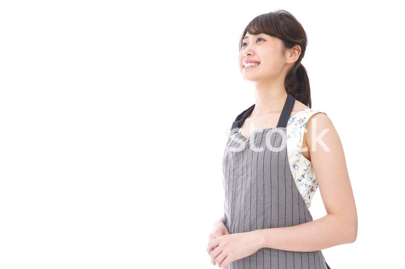 おじぎをするカフェの店員・おもてなし