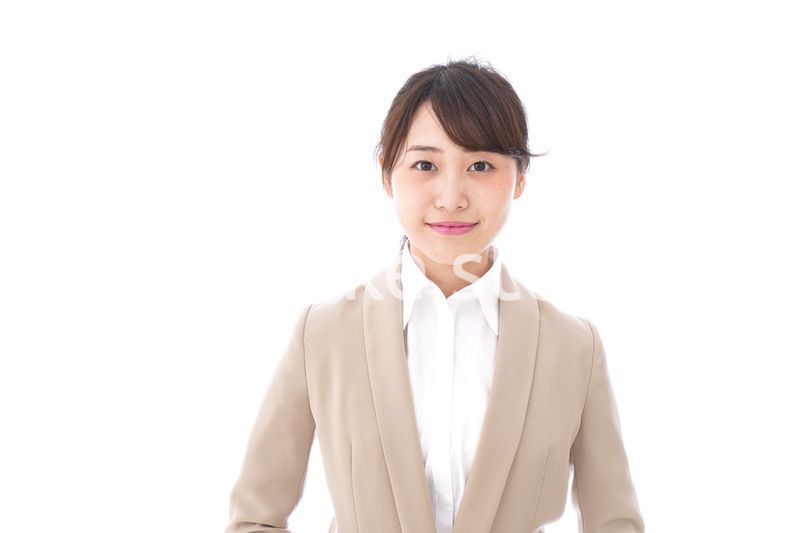 笑顔のビジネスウーマン・おもてなし