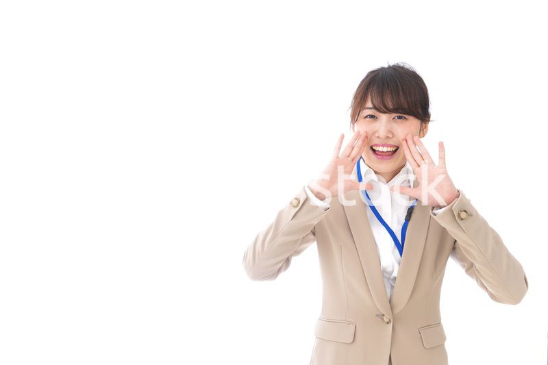叫ぶビジネスウーマン