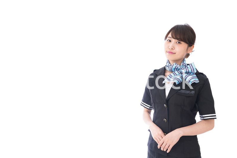 笑顔のキャビンアテンダント