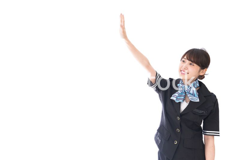 お見送りをするキャビンアテンダント