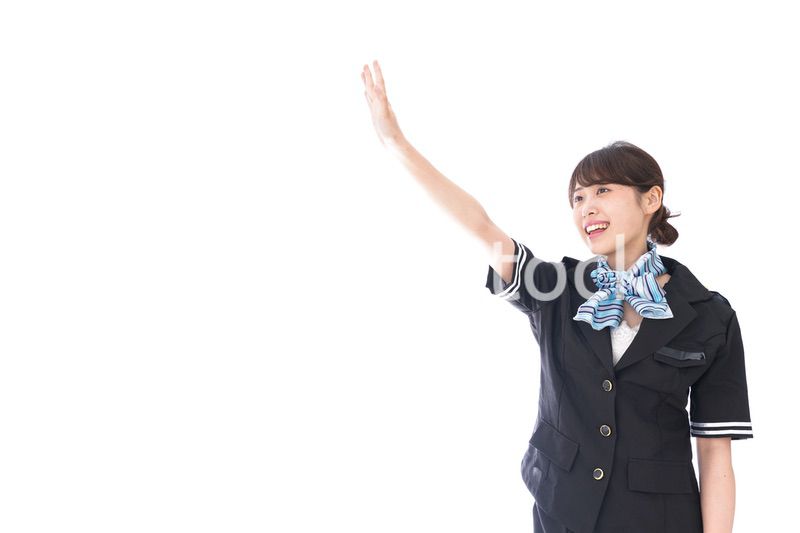 お見送りをするキャビンアテンダント