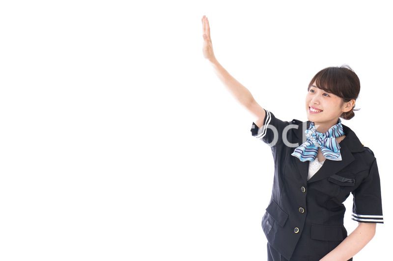 お見送りをするキャビンアテンダント