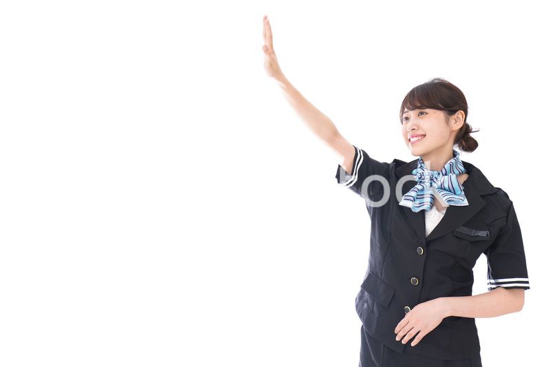 お見送りをするキャビンアテンダント