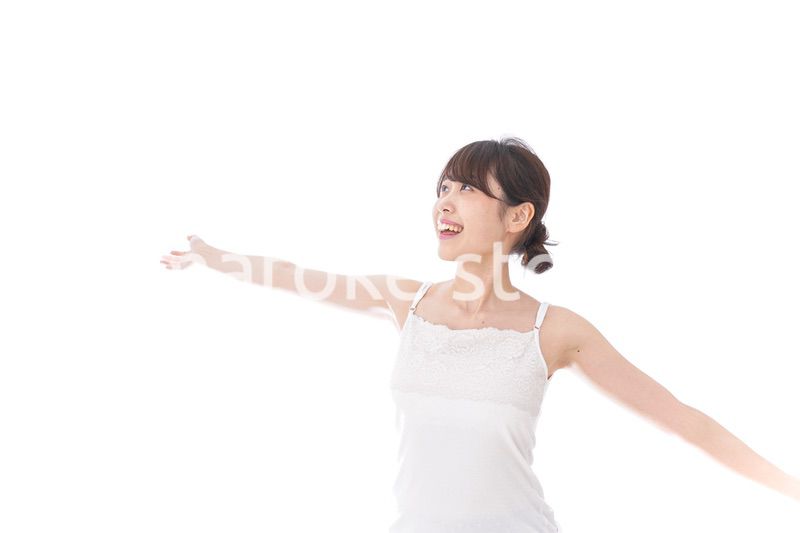 リフレッシュをする女性