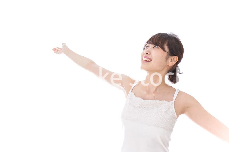 リフレッシュをする女性