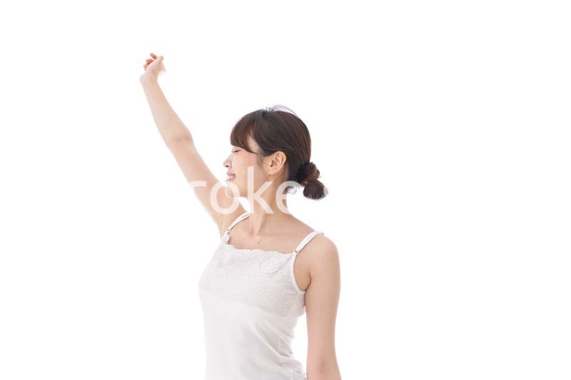 リフレッシュをする女性