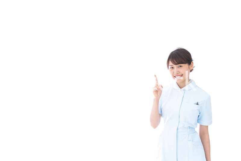 アドバイスをするナース