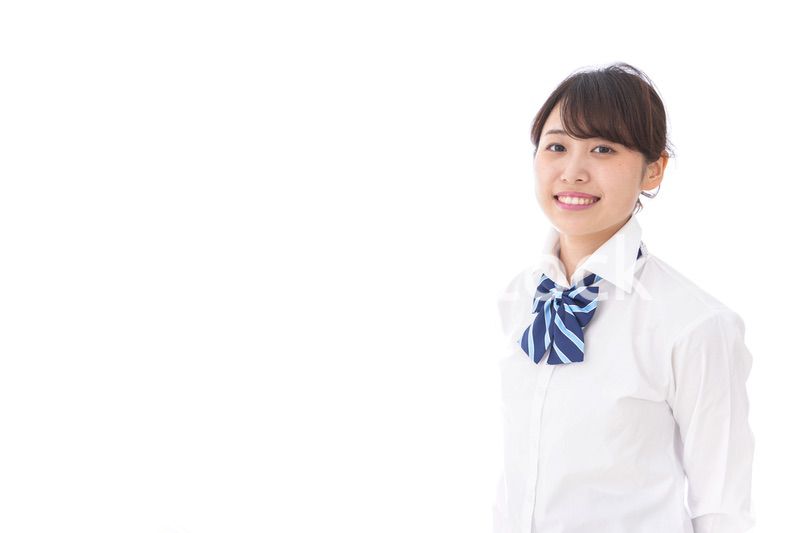 笑顔の女子学生