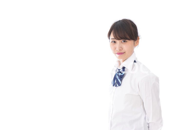 笑顔の女子学生