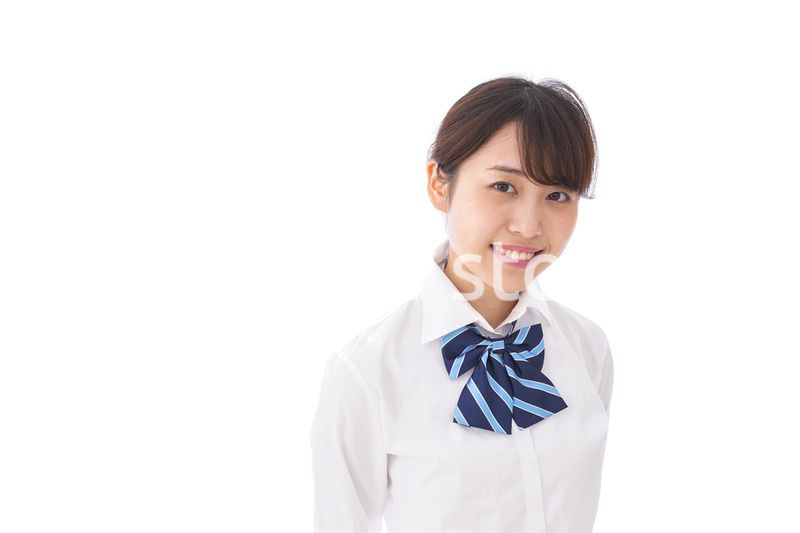 笑顔の女子学生