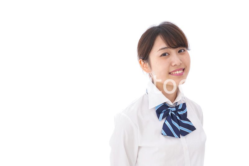 笑顔の女子学生