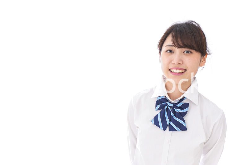 笑顔の女子学生
