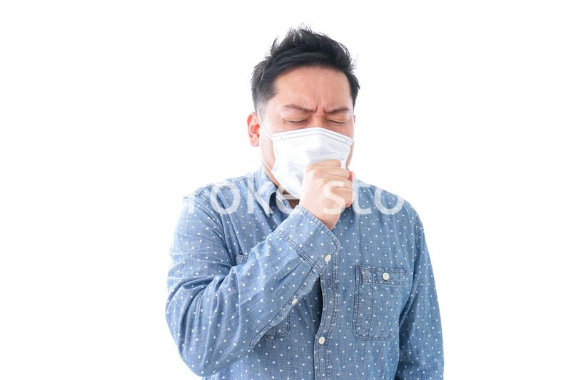 風邪をひいた男性