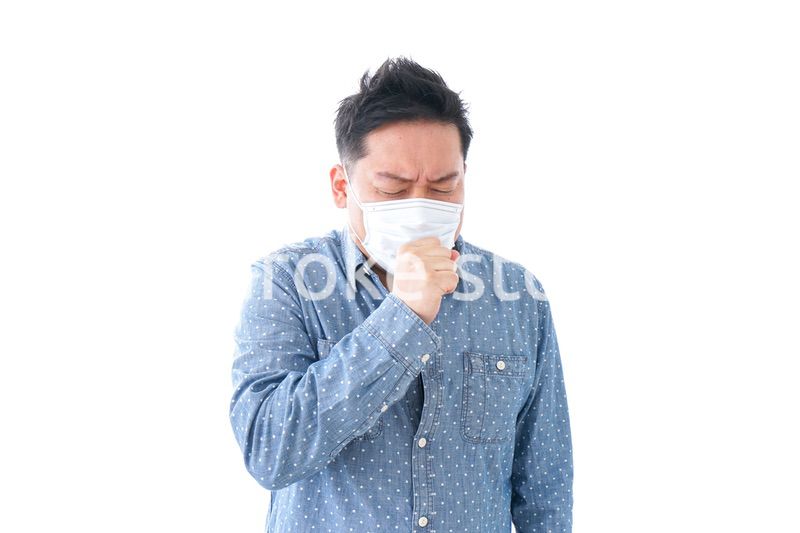 風邪をひいた男性
