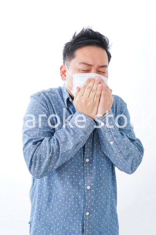 体調不良の男性