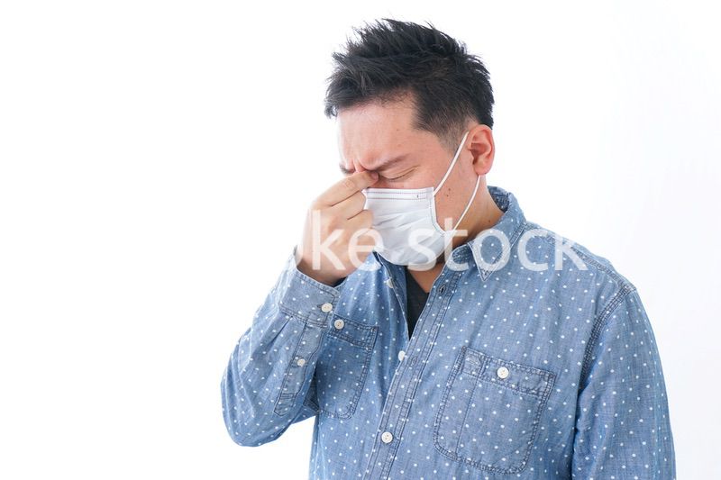 体調不良の男性