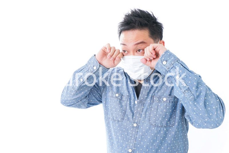 花粉症の男性