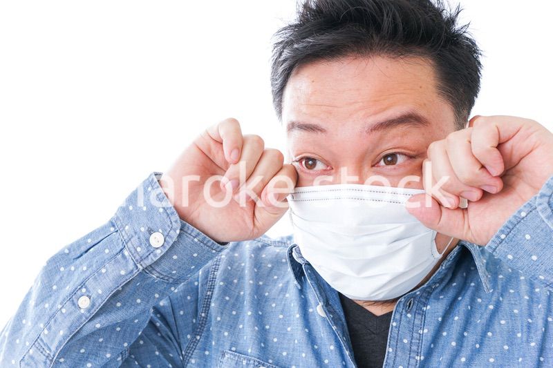 花粉症の男性