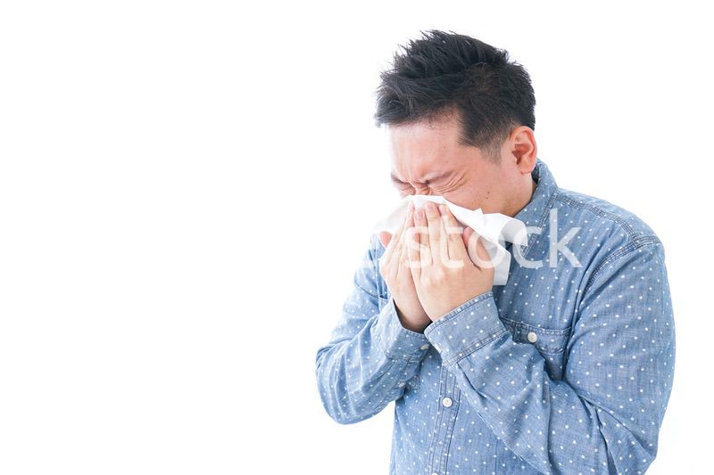 花粉症の男性