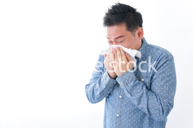 体調不良の男性