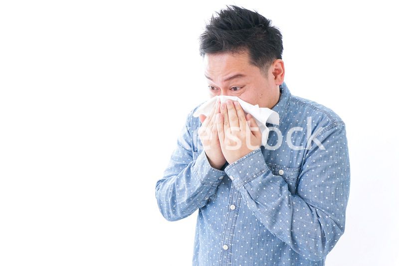 花粉症の男性