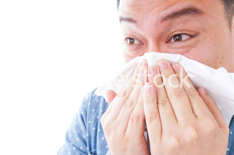 花粉症の男性