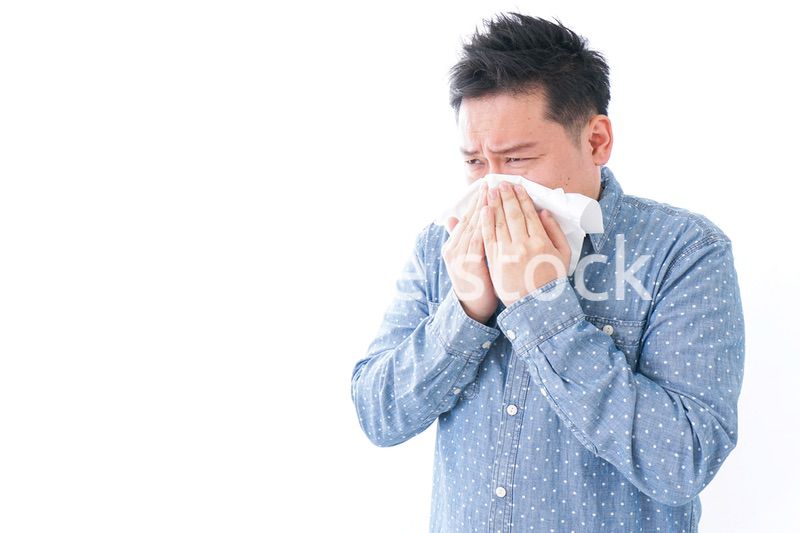 花粉症の男性