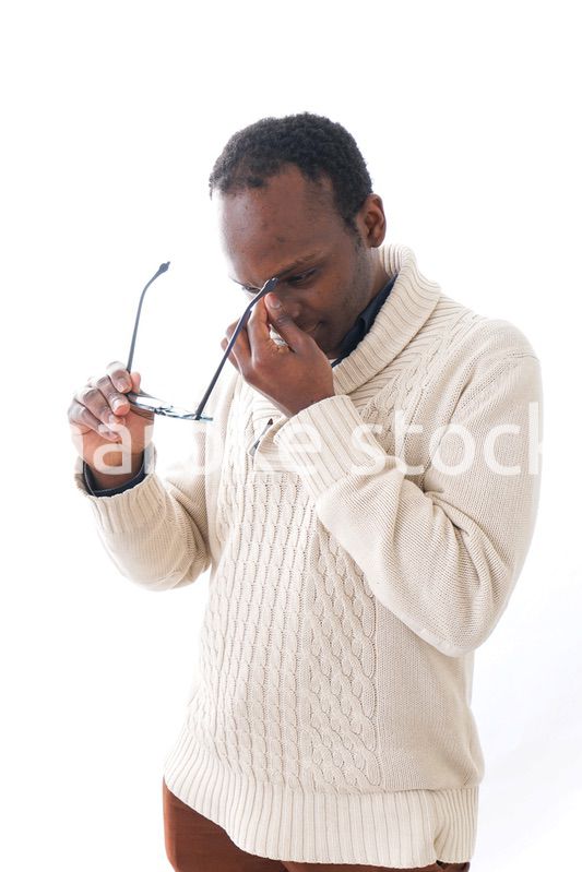 具合の悪い男性