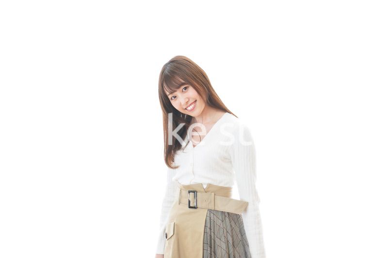 笑顔の若い女性ポートレート