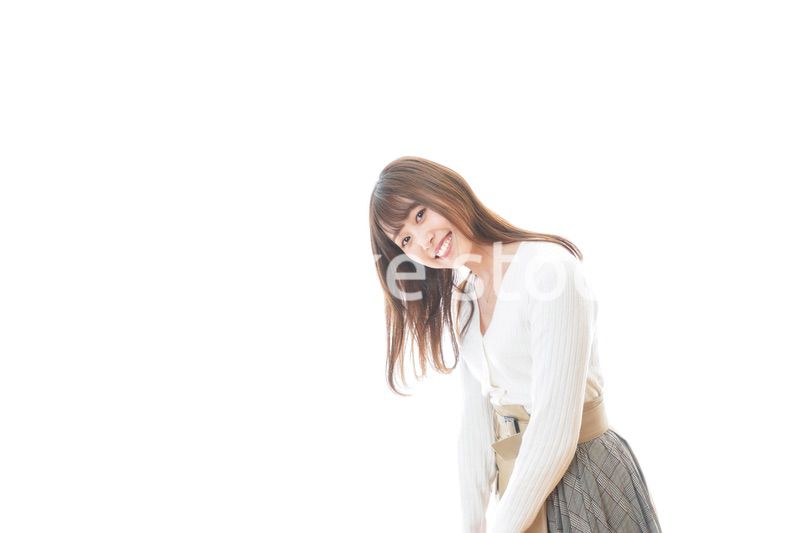 笑顔の若い女性ポートレート