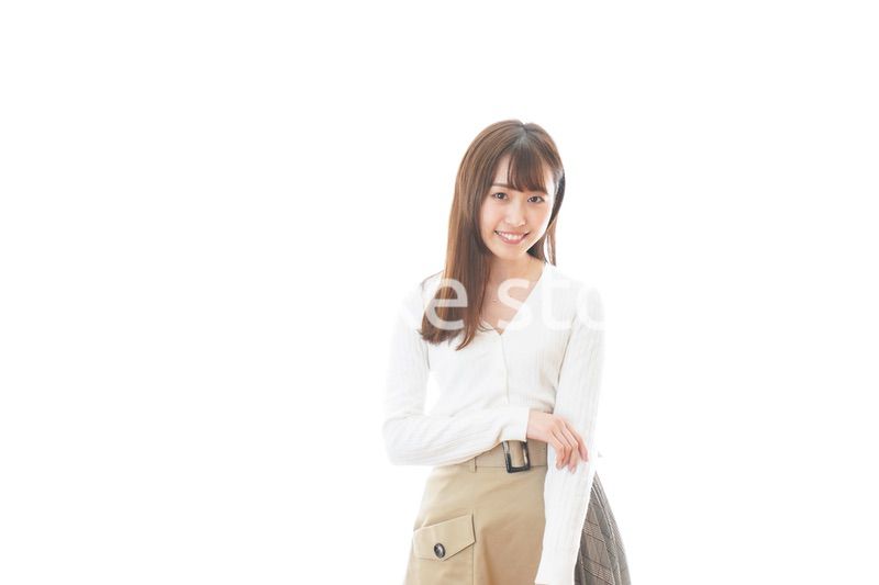 笑顔の若い女性ポートレート