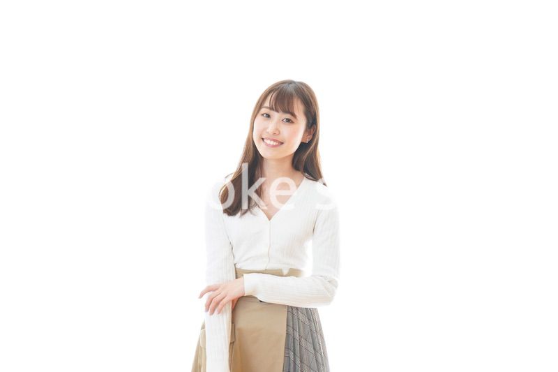 笑顔の若い女性ポートレート